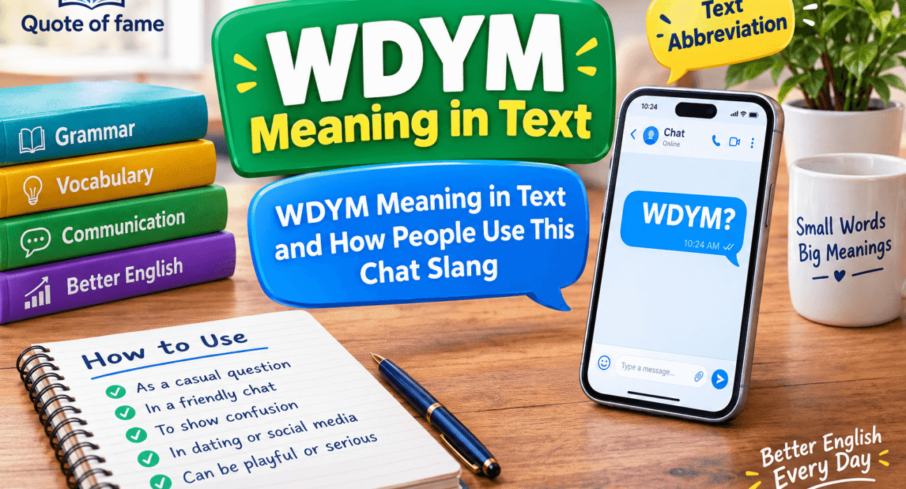 WDYM Meaning in Text and How People Use This Chat Slang