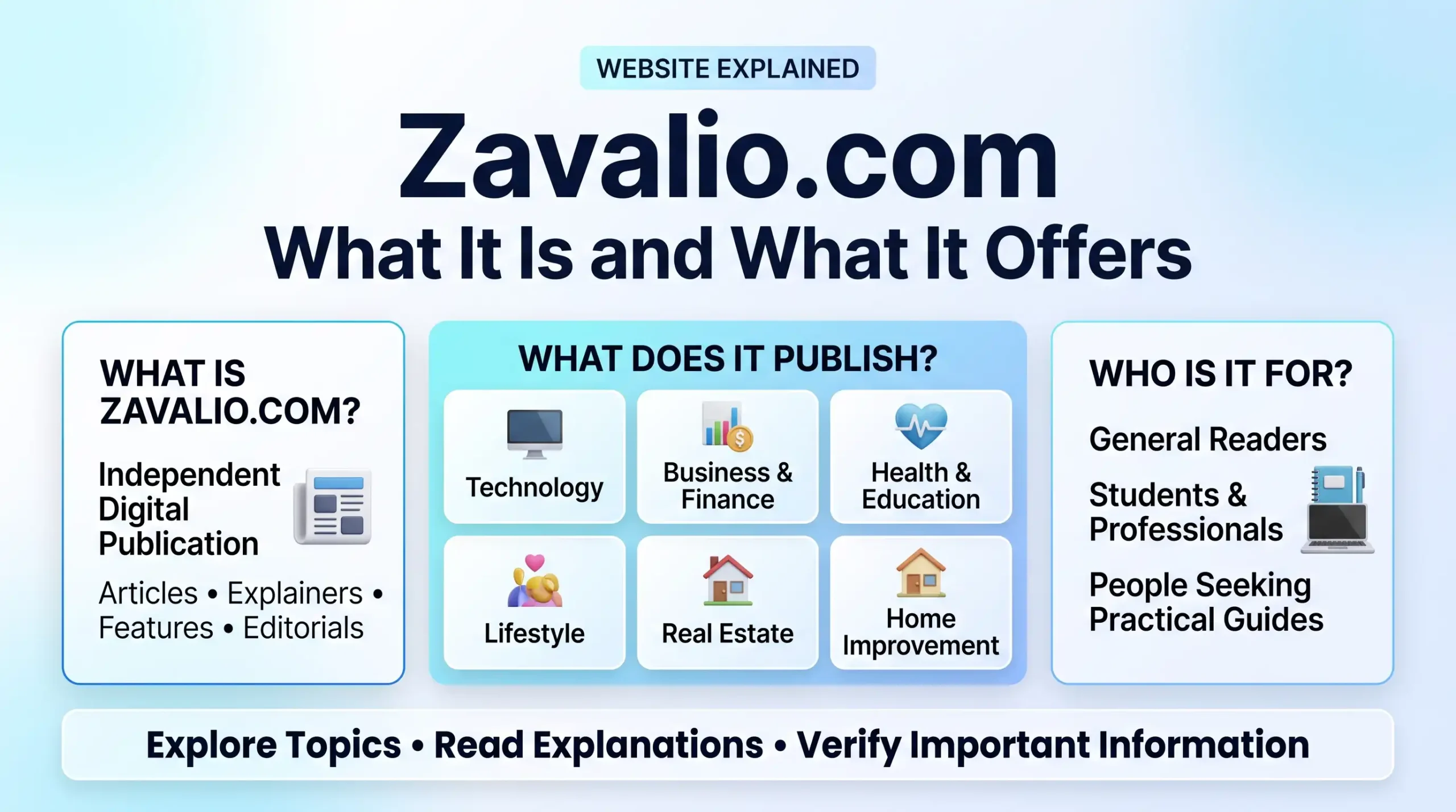 Zavalio.com explained with its content categories, digital publication overview, and audience.