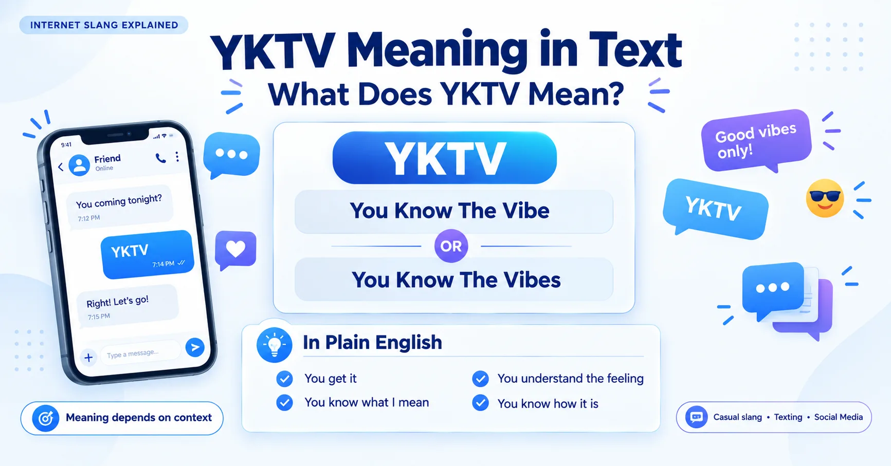 YKTV meaning in text explained as You Know The Vibe or You Know The Vibes