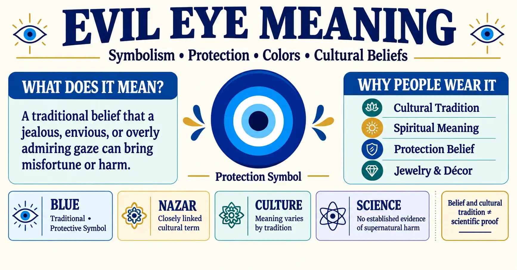 Evil eye meaning explained with symbolism, nazar, protection, and cultural beliefs