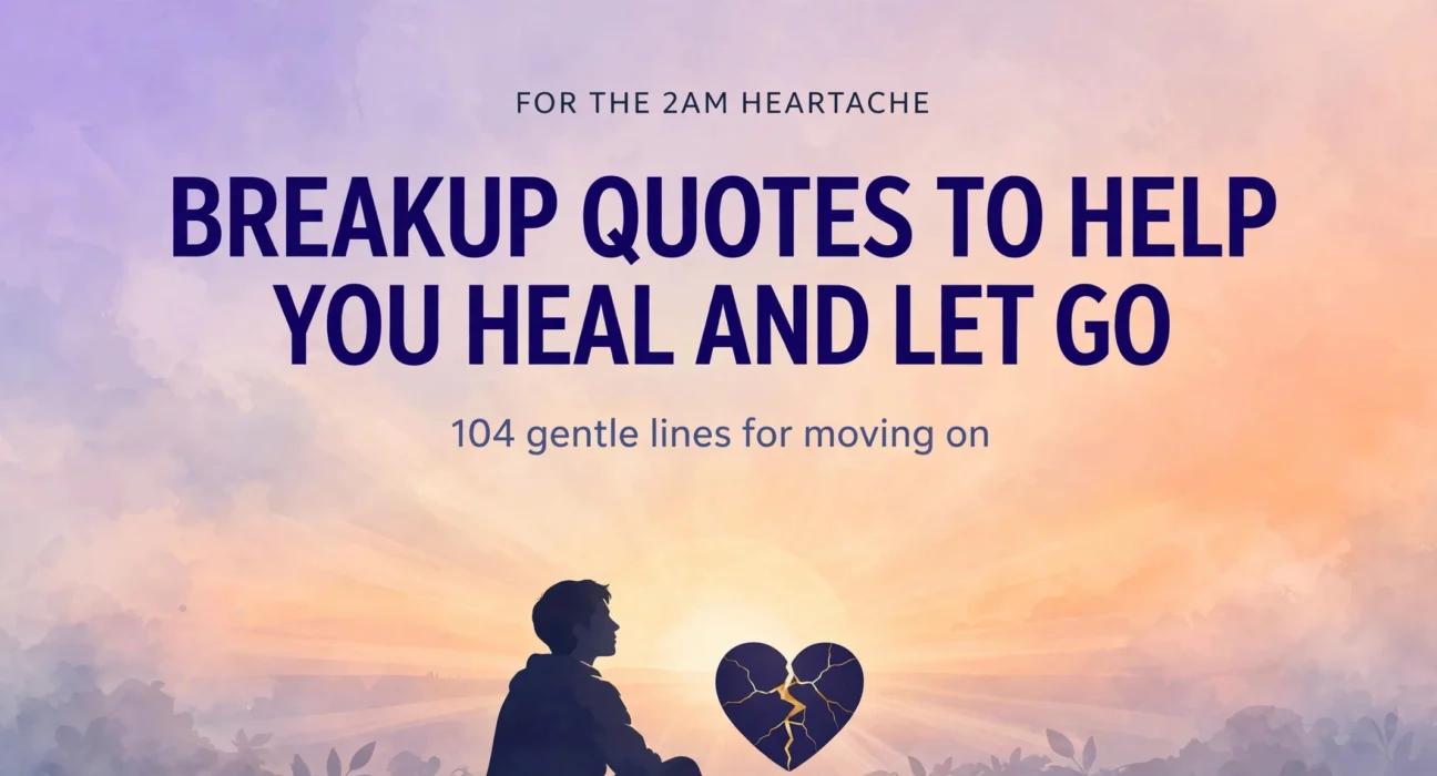 Breakup quotes to help you heal and let go collection infographic