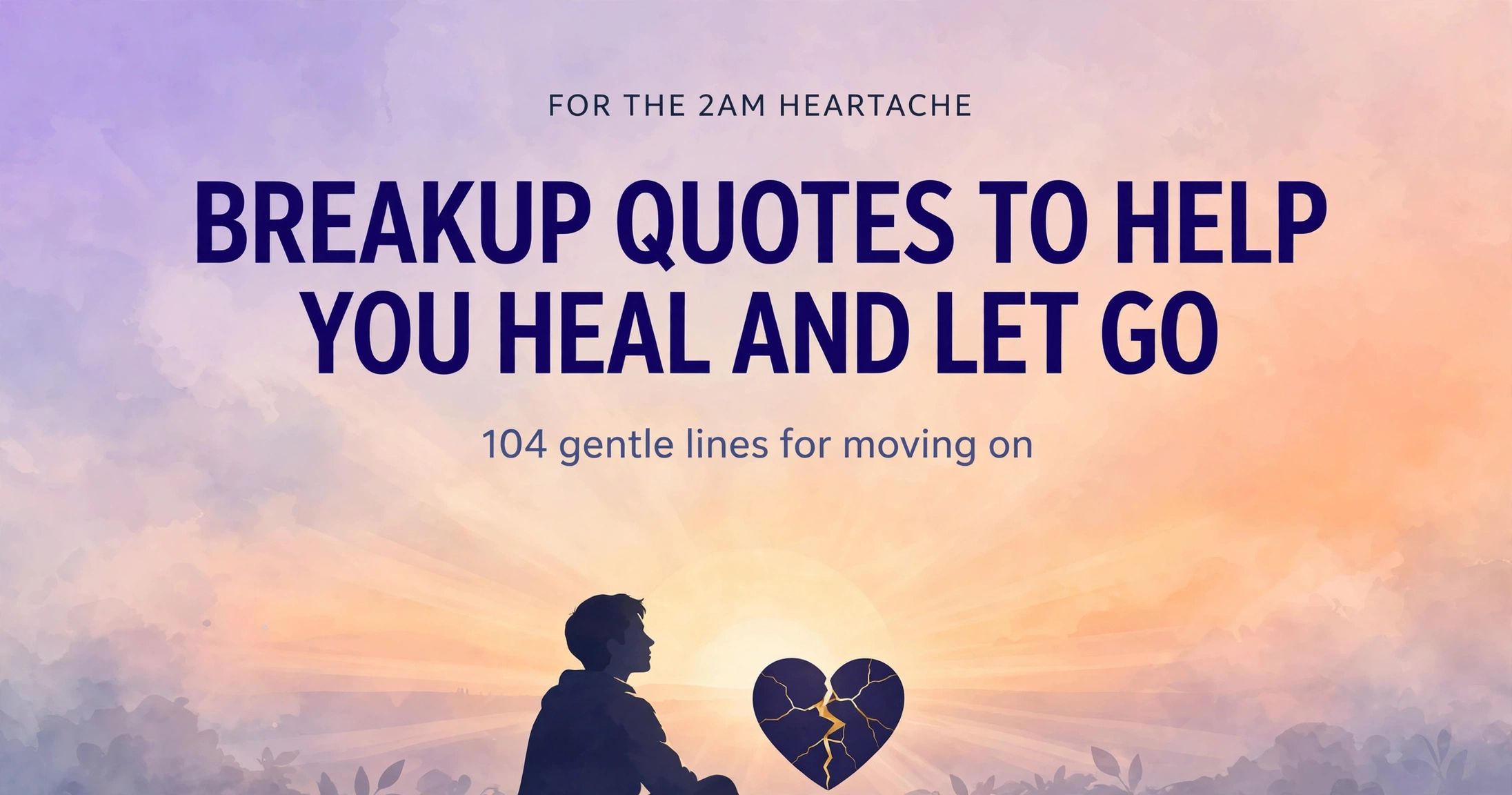 Breakup quotes to help you heal and let go collection infographic