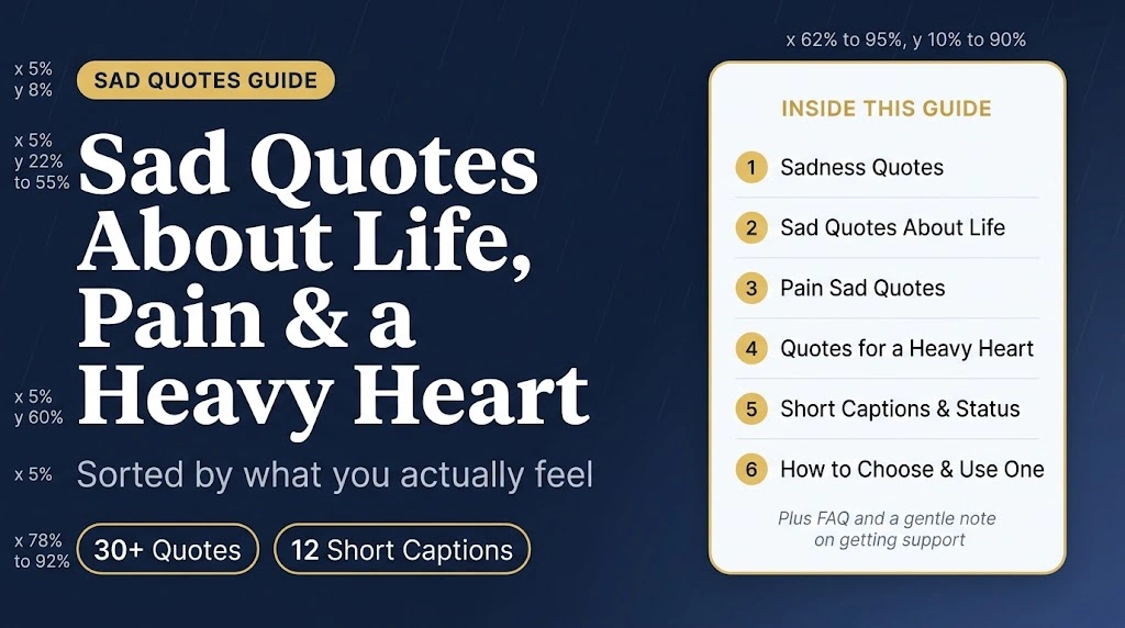 Sad Quotes About Life, Pain and a Heavy Heart Guide