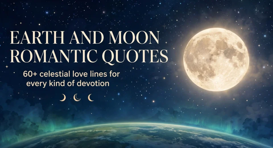 Earth and moon romantic quotes: 60+ celestial love lines infographic