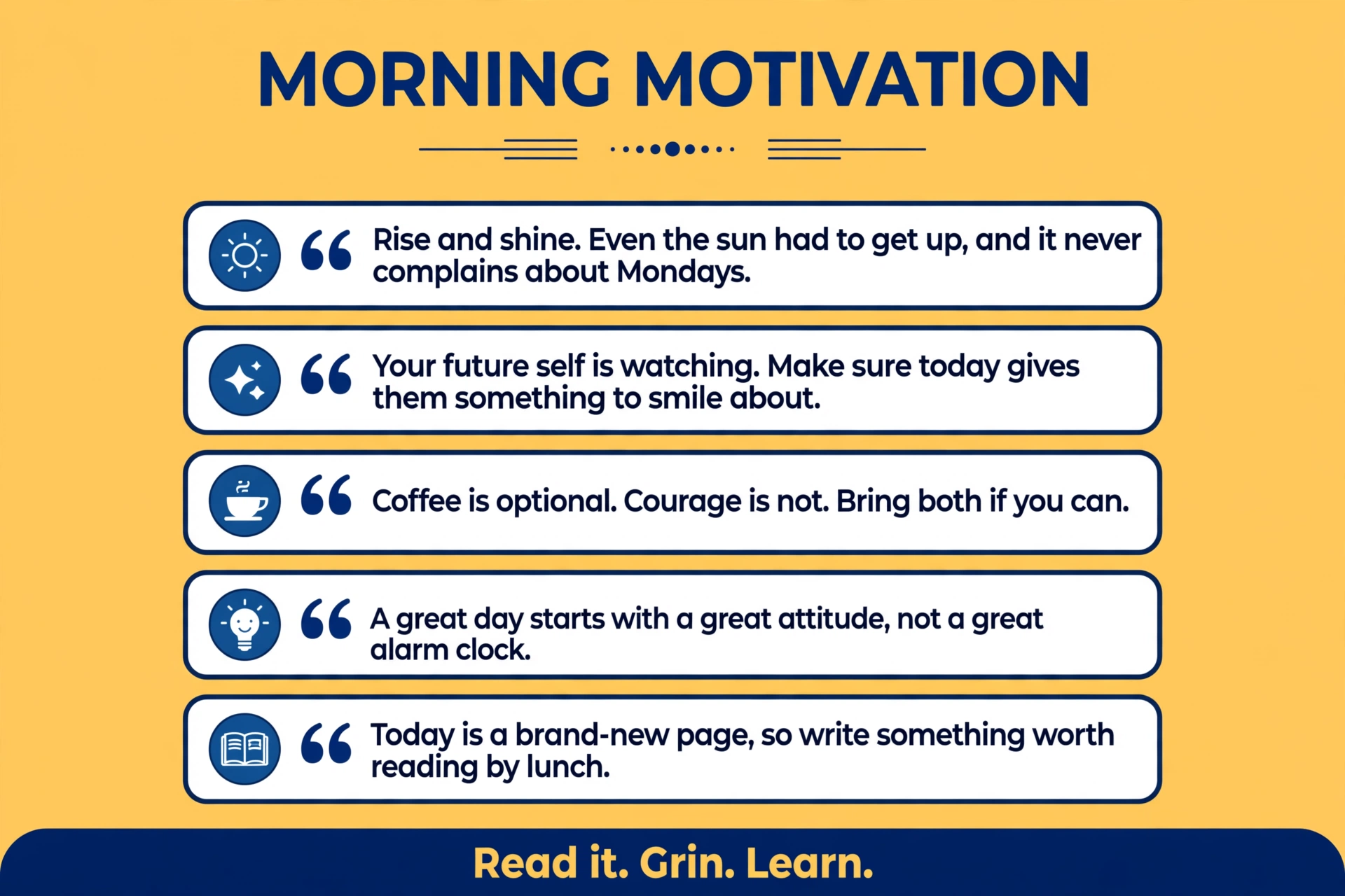 Quote of the day for students: morning motivation