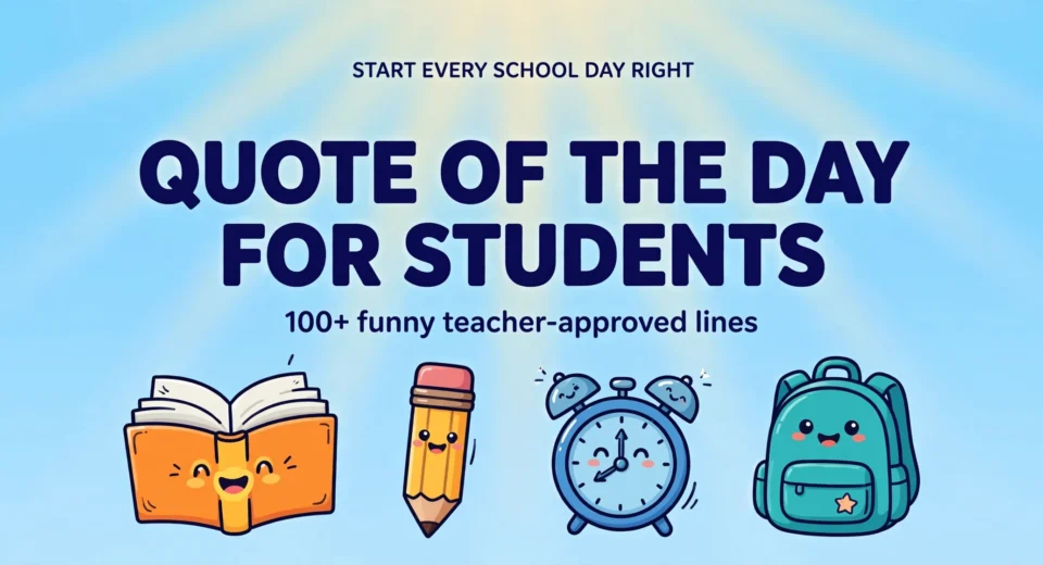 Quote of the day for students collection infographic
