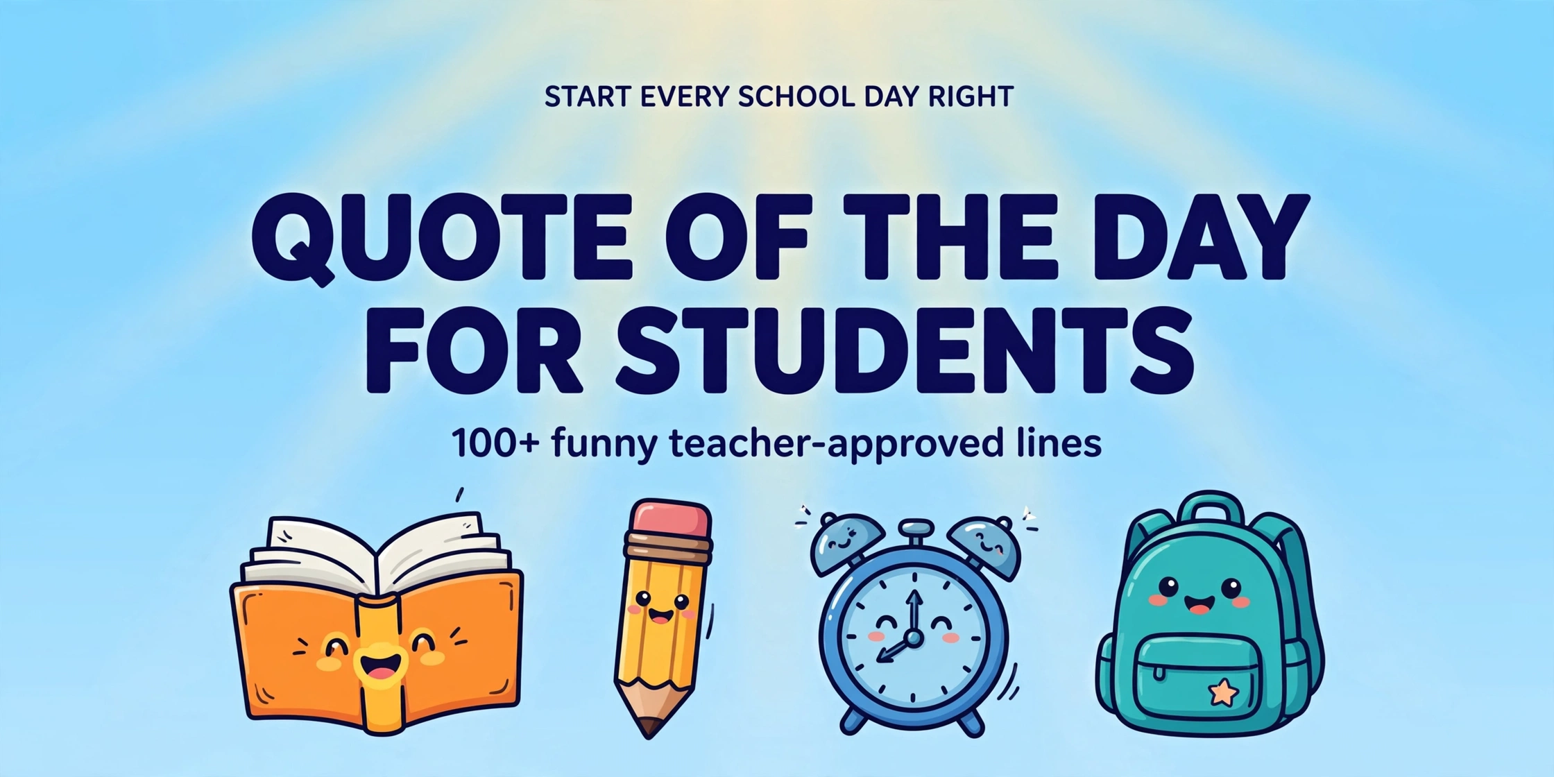 Quote of the day for students collection infographic