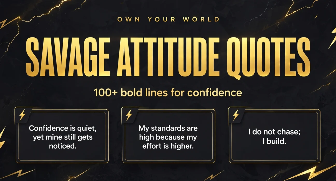 Savage attitude quotes collection infographic