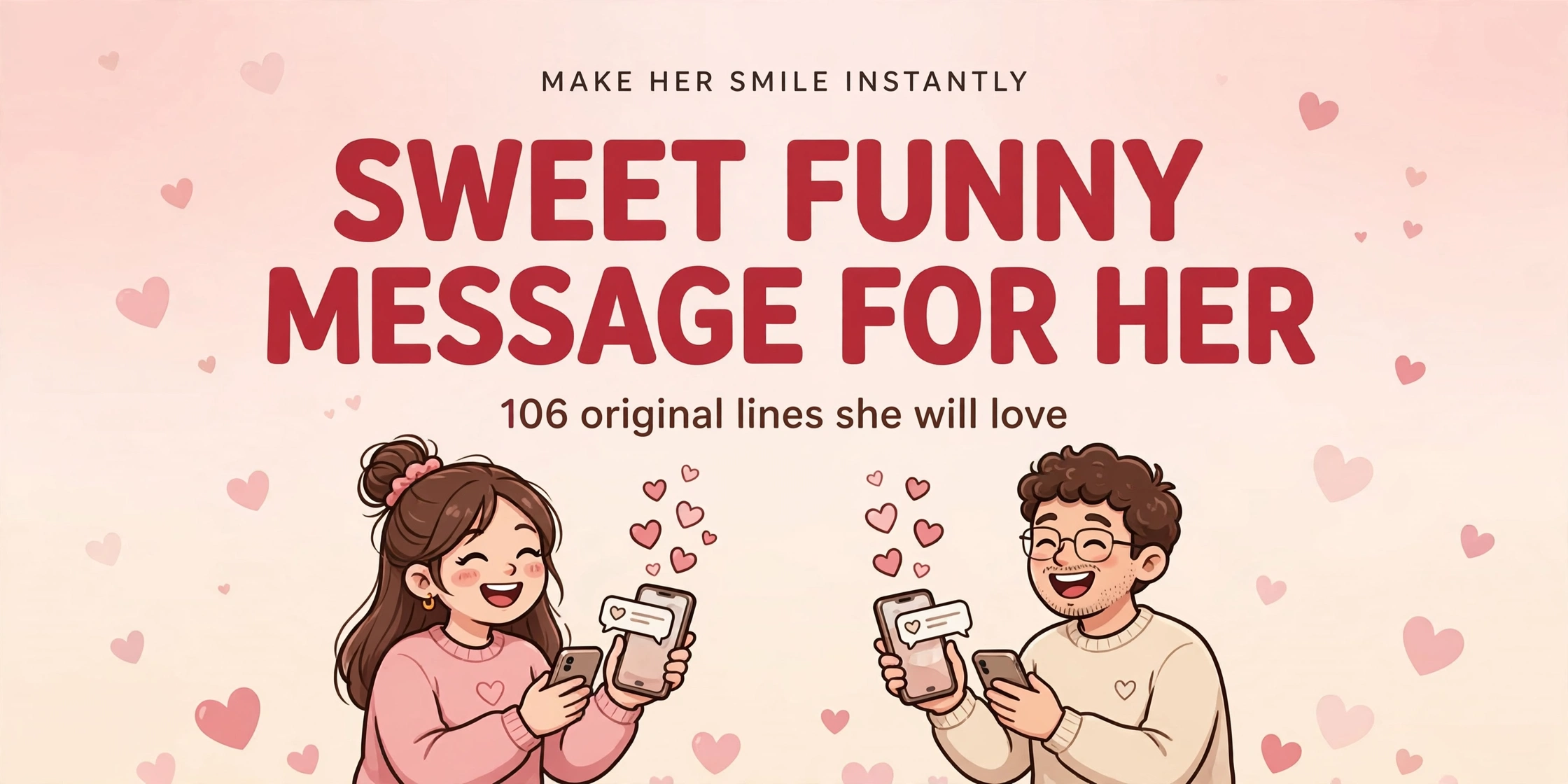 Sweet funny message for her collection infographic