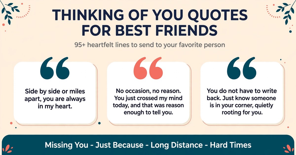 thinking of you quotes for best friends infographic with heartfelt lines for missing you and hard times