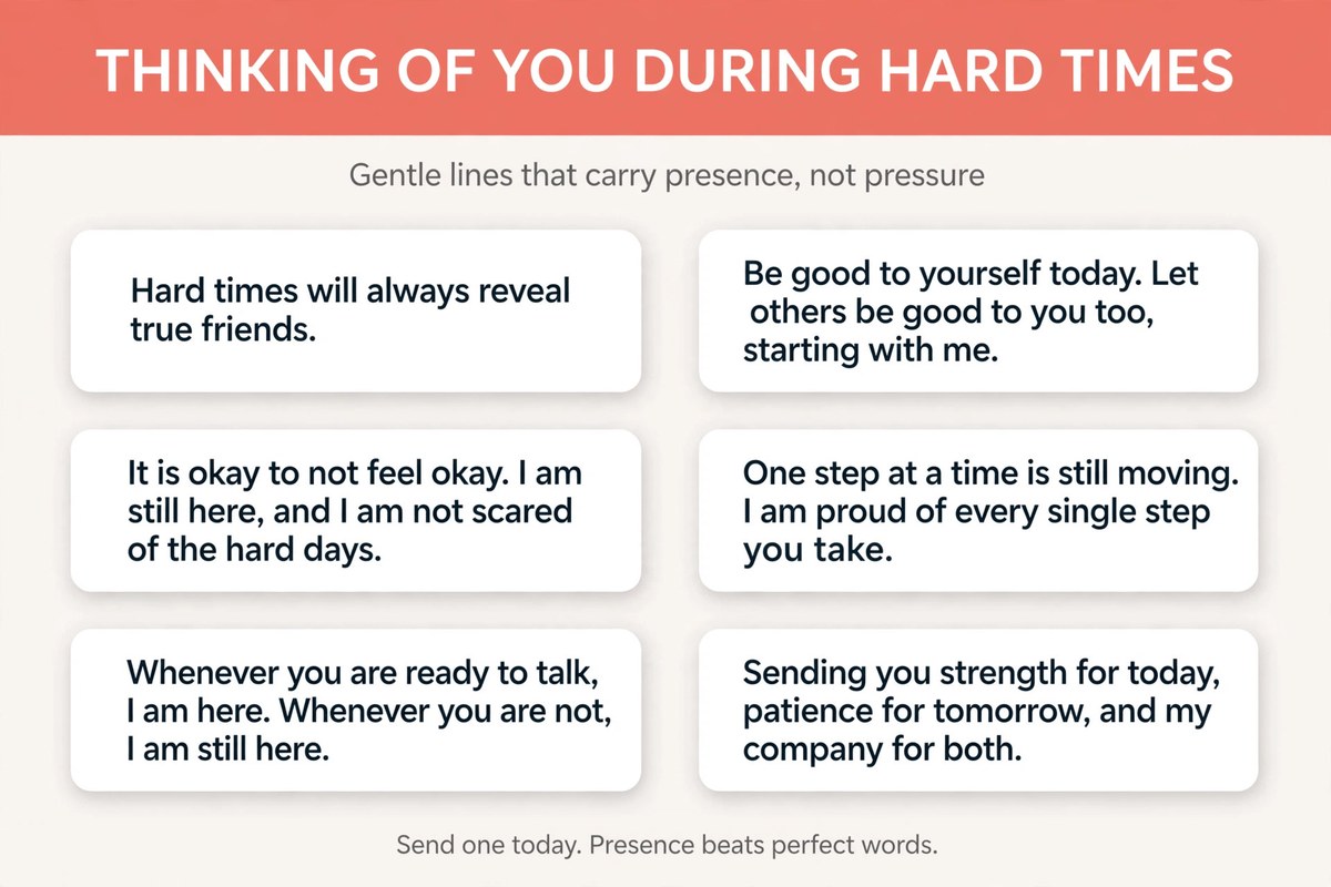 thinking of you during hard times quotes chart with gentle supportive lines for a friend